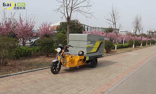 小型電動高壓清洗車道路環(huán)境治理好幫手