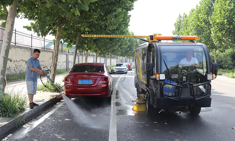 小型電動洗掃車